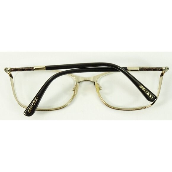 Jimmy Choo Eyeglasses FRAMES ONLY Black Wayfarer 53-17-134 - Picture 14 of 15